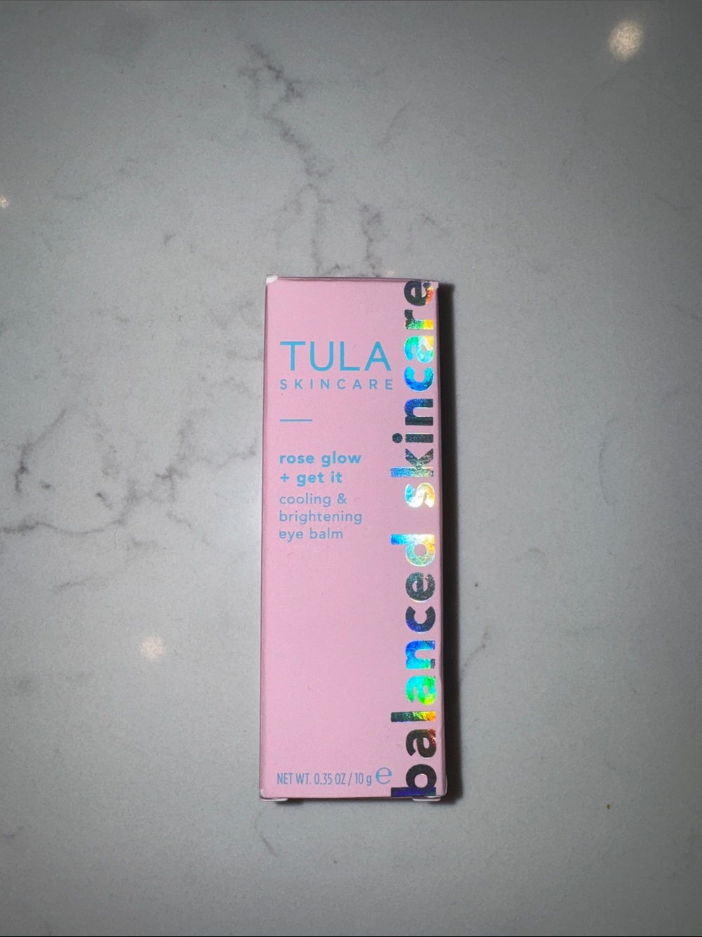 Tula Rose Glow + Get It Cooling & Brightening Eye Balm - Pink